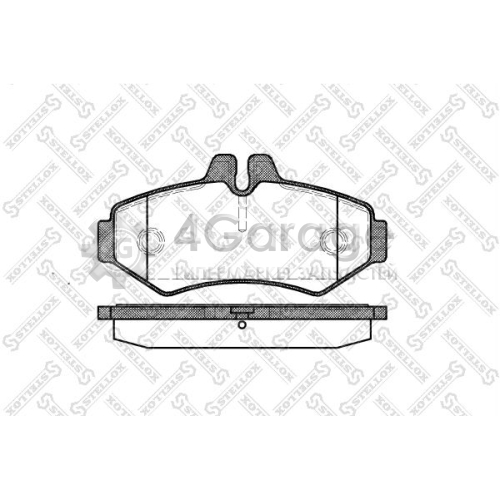 STELLOX 744000BSX Комплект тормозных колодок дисковый тормоз