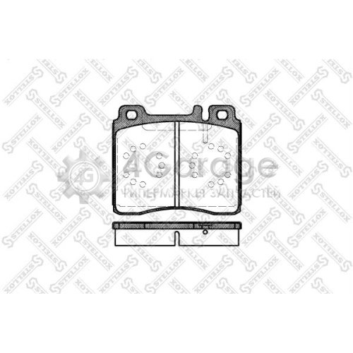 STELLOX 431000BSX Комплект тормозных колодок дисковый тормоз