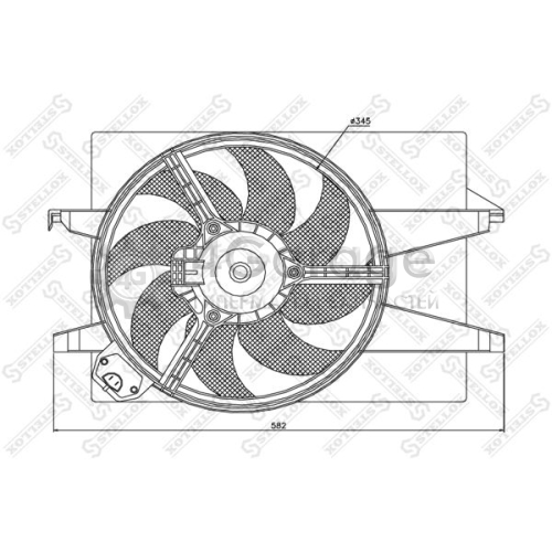 STELLOX 2999324SX Вентилятор охлаждение двигателя