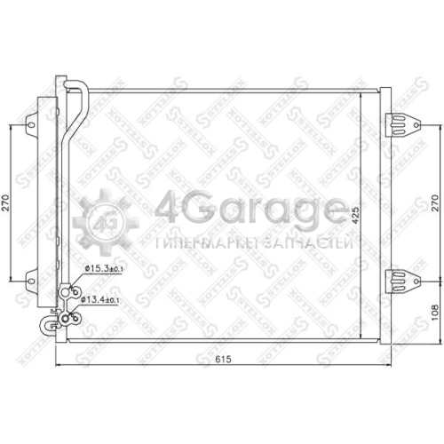 STELLOX 1045163SX Конденсатор кондиционер