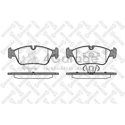 STELLOX 395060SX Комплект тормозных колодок дисковый тормоз