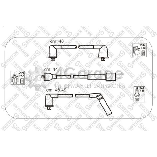 STELLOX 1030040SX Комплект проводов зажигания