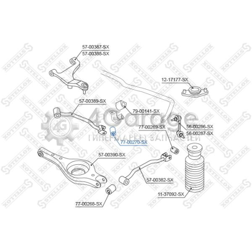 STELLOX 7700270SX Подвеска рычаг независимой подвески колеса