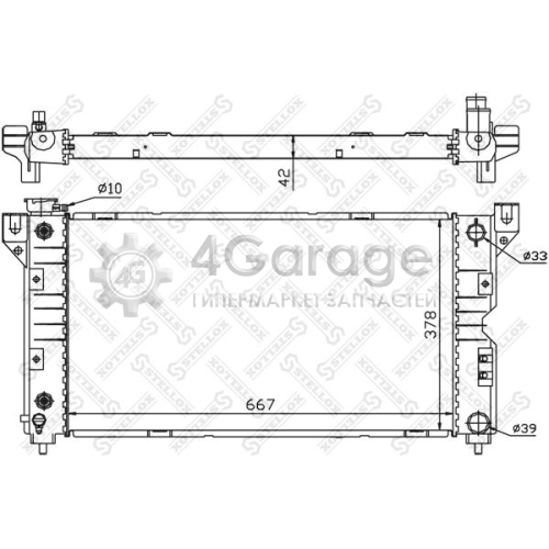 STELLOX 1025283SX Радиатор охлаждение двигателя