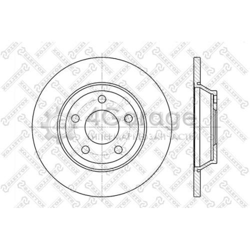 STELLOX 60204745SX Тормозной диск