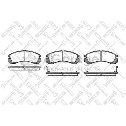 STELLOX 365002SX Комплект тормозных колодок дисковый тормоз