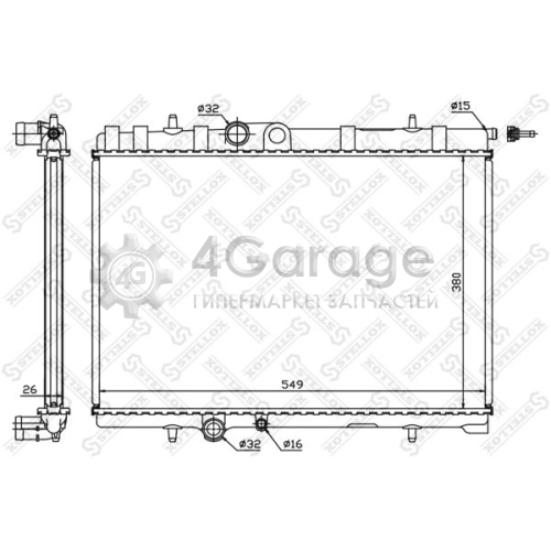 STELLOX 1025064SX Радиатор охлаждение двигателя