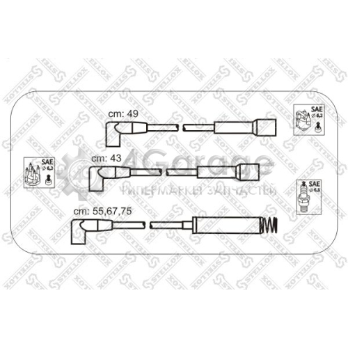 STELLOX 1032311SX Комплект проводов зажигания