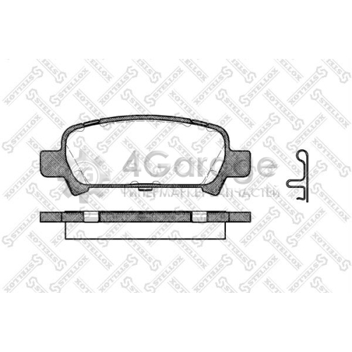 STELLOX 740002BSX Комплект тормозных колодок дисковый тормоз
