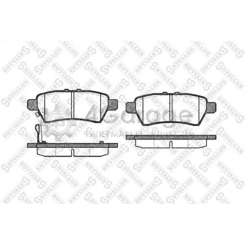 STELLOX 1199001SX Комплект тормозных колодок дисковый тормоз