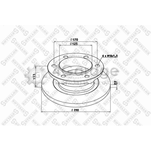 STELLOX 8500700SX Тормозной диск