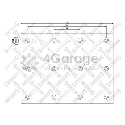 STELLOX 8501052SX Комплект тормозных башмаков барабанные тормоза