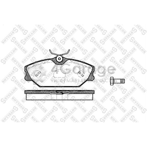 STELLOX 219000BSX Комплект тормозных колодок дисковый тормоз