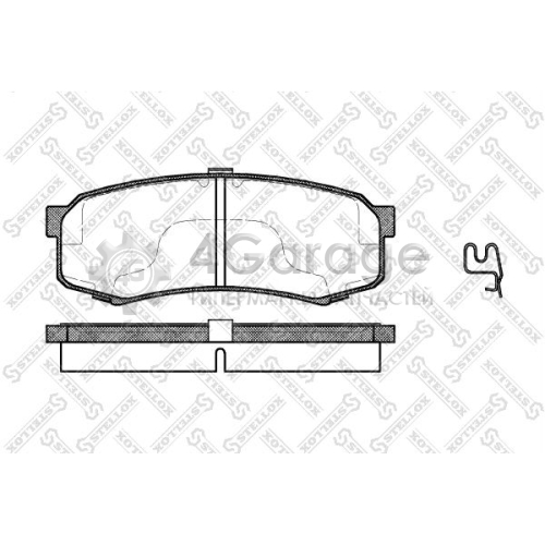 STELLOX 424004BSX Комплект тормозных колодок дисковый тормоз