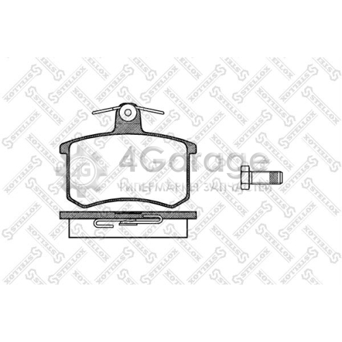 STELLOX 146000SX Комплект тормозных колодок дисковый тормоз