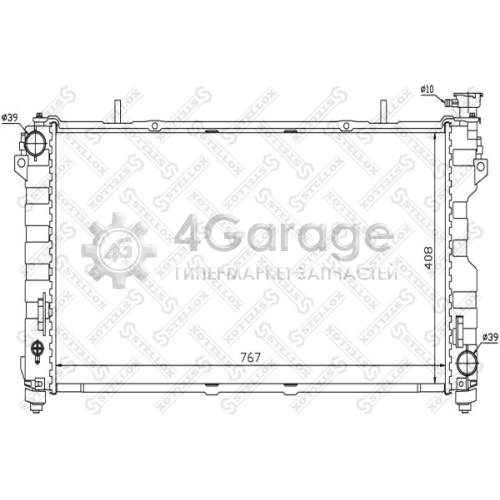 STELLOX 1025284SX Радиатор охлаждение двигателя