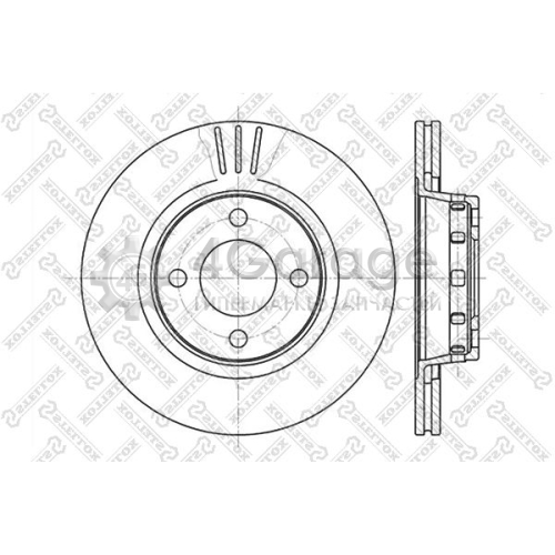 STELLOX 60204740VSX Тормозной диск