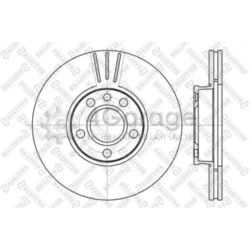 STELLOX 60204783VSX Тормозной диск