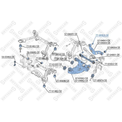 STELLOX 7700923SX Подвеска рычаг независимой подвески колеса