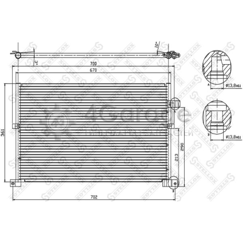 STELLOX 1045021SX Конденсатор кондиционер