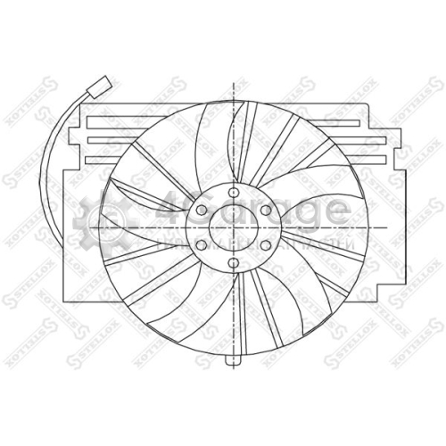 STELLOX 2999365SX Вентилятор охлаждение двигателя