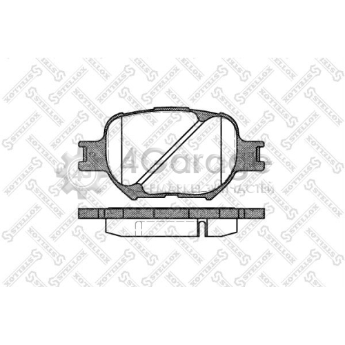 STELLOX 753000SX Комплект тормозных колодок дисковый тормоз