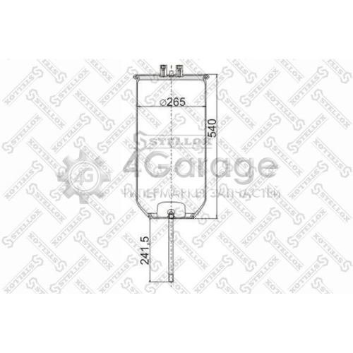 STELLOX 9049110SX Кожух пневматической рессоры