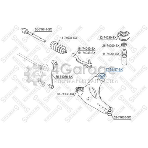 STELLOX 8774137SX Подвеска рычаг независимой подвески колеса
