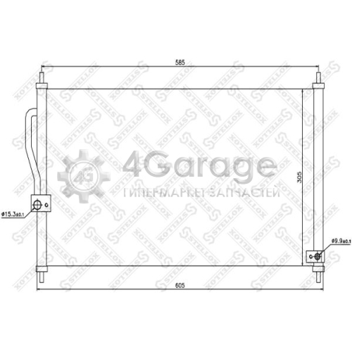 STELLOX 1045220SX Конденсатор кондиционер