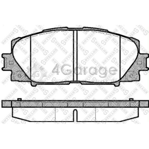 STELLOX 002009SX Комплект тормозных колодок дисковый тормоз