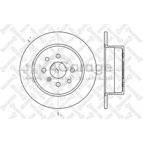 STELLOX 60203623SX Тормозной диск