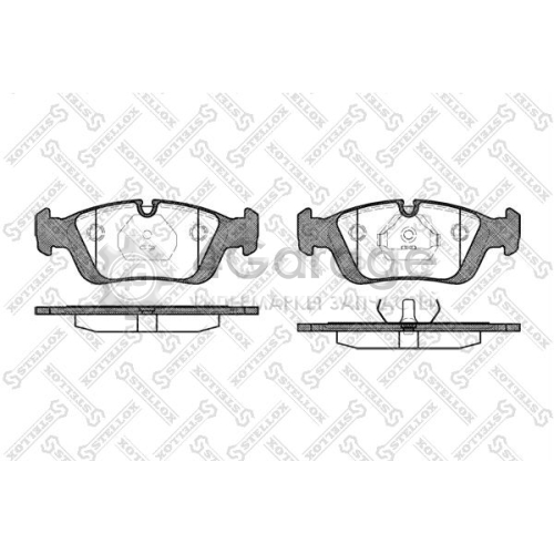 STELLOX 395000BSX Комплект тормозных колодок дисковый тормоз