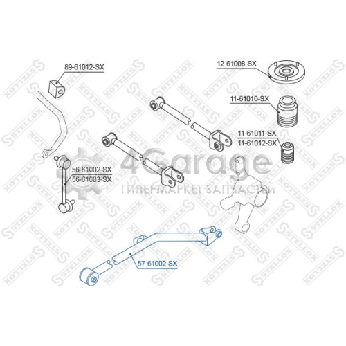 STELLOX 5761002SX Рычаг независимой подвески колеса подвеска колеса