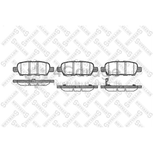 STELLOX 887001SX Комплект тормозных колодок дисковый тормоз