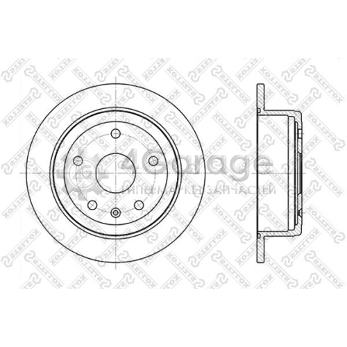 STELLOX 60205005SX Тормозной диск