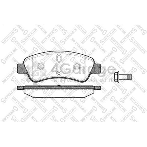 STELLOX 851010BSX Комплект тормозных колодок дисковый тормоз