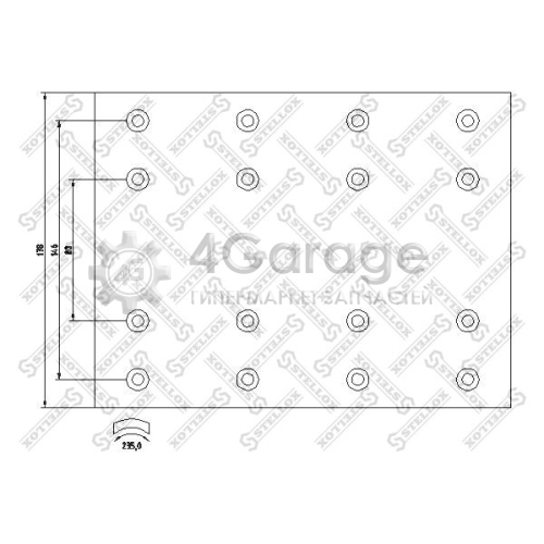 STELLOX 8501085SX Комплект тормозных башмаков барабанные тормоза