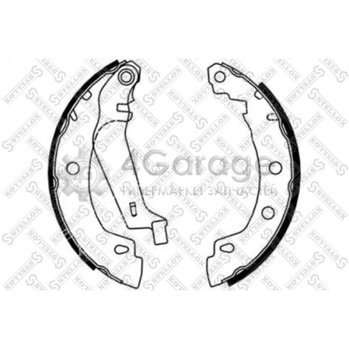 STELLOX 731100SX Комплект тормозных колодок
