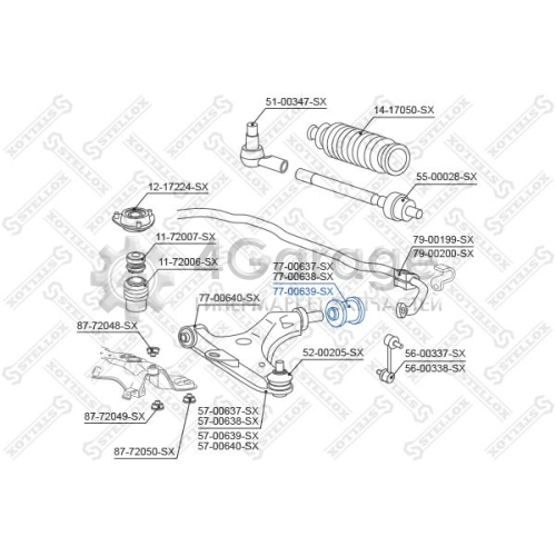 STELLOX 7700639SX Подвеска рычаг независимой подвески колеса