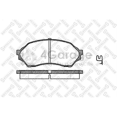 STELLOX 710000BSX Комплект тормозных колодок дисковый тормоз