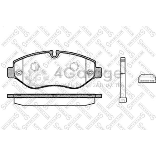 STELLOX 001093BSX Комплект тормозных колодок дисковый тормоз