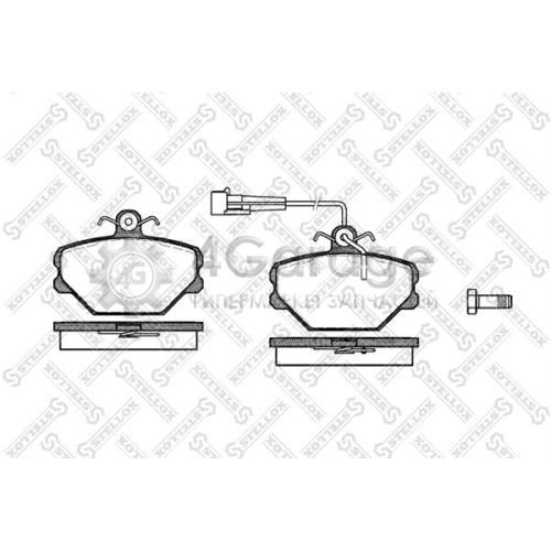 STELLOX 275002SX Комплект тормозных колодок дисковый тормоз