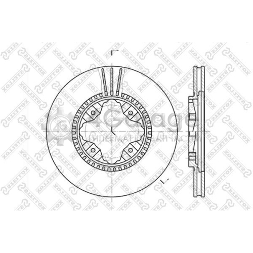 STELLOX 60202618VSX Тормозной диск