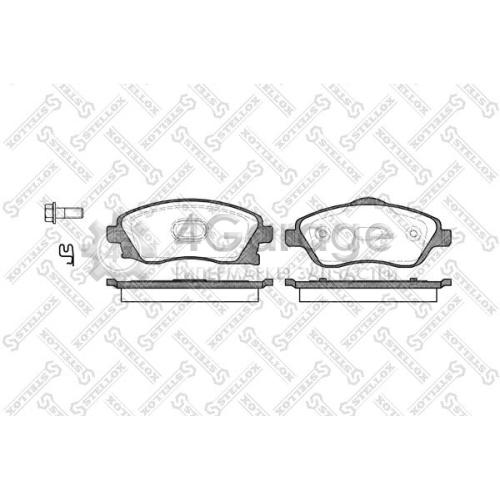 STELLOX 785012BSX Комплект тормозных колодок дисковый тормоз