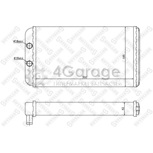 STELLOX 1035098SX Теплообменник отопление салона