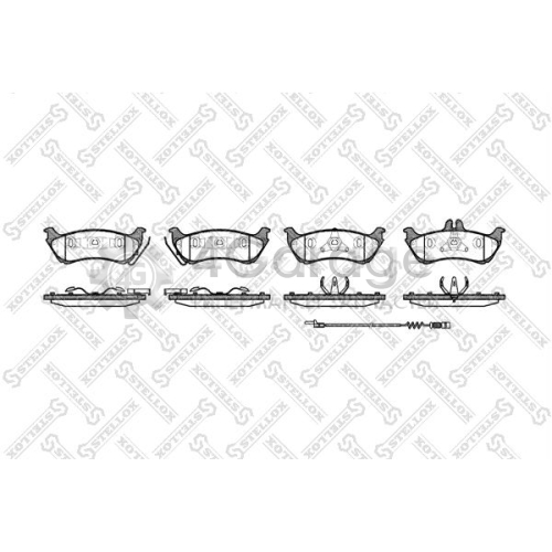 STELLOX 709011BSX Комплект тормозных колодок дисковый тормоз