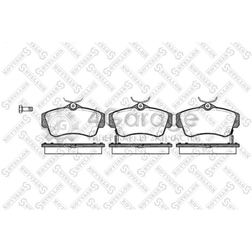 STELLOX 764002BSX Комплект тормозных колодок дисковый тормоз