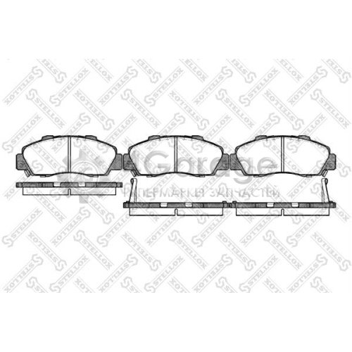 STELLOX 362002BSX Комплект тормозных колодок дисковый тормоз