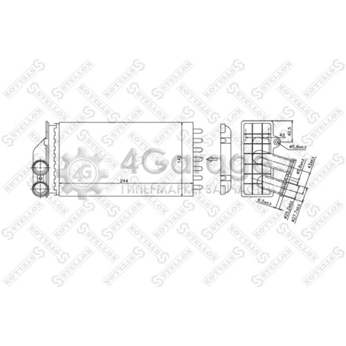 STELLOX 1035103SX Теплообменник отопление салона