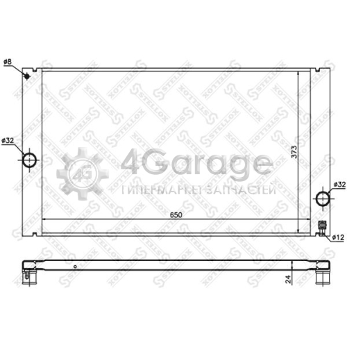 STELLOX 1026463SX Радиатор охлаждение двигателя